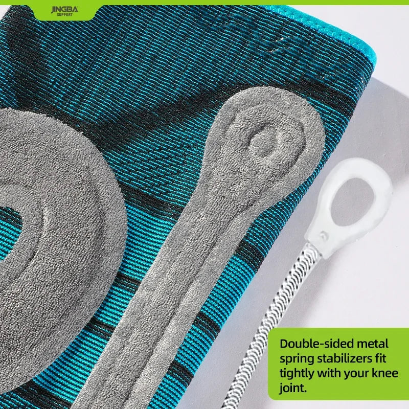 JINGBA Pro Knee Sleeve with Stabilizers & Patella Gel Pad