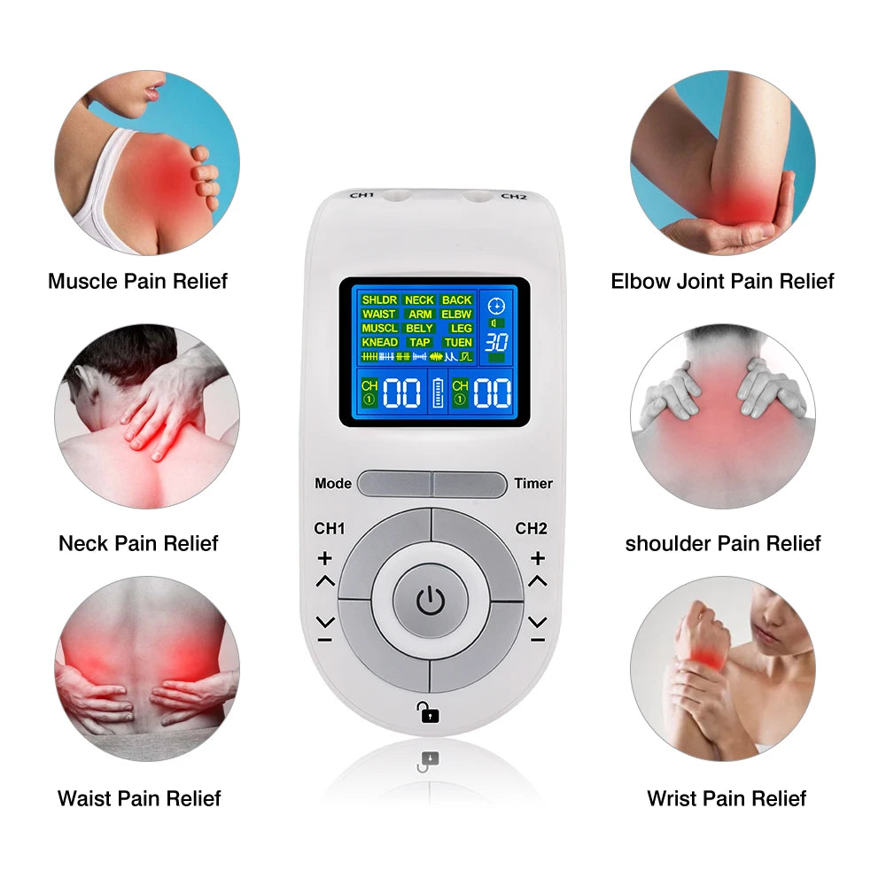 Multi-Mode TENS & EMS Therapy Device – Muscle & Nerve Pain Relief