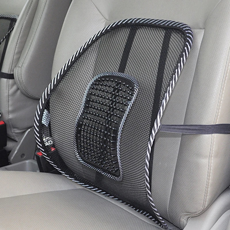 Mesh Lumbar Support Cushion for Car & Office Chairs – Ergonomic Back Support