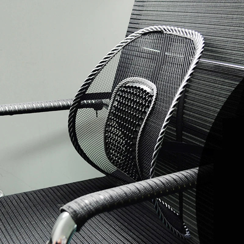 Mesh Lumbar Support Cushion for Car & Office Chairs – Ergonomic Back Support