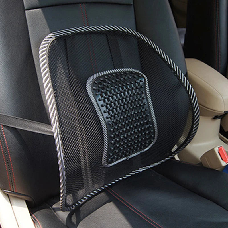 Mesh Lumbar Support Cushion for Car & Office Chairs – Ergonomic Back Support