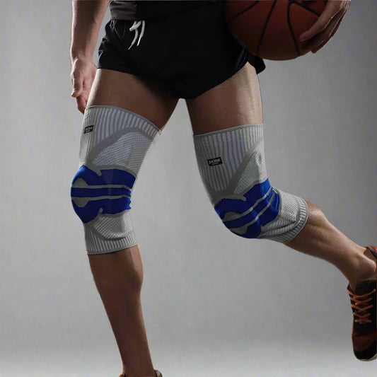 JINGBA Pro Knee Sleeve with Stabilizers & Patella Gel Pad