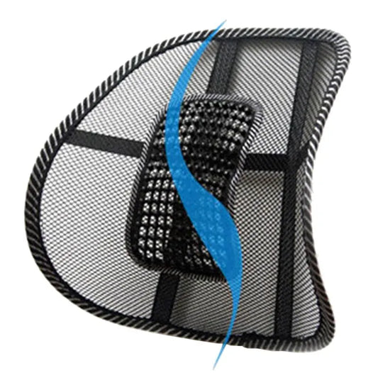 Mesh Lumbar Support Cushion for Car & Office Chairs – Ergonomic Back Support